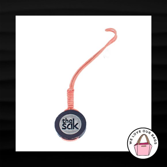 The Sak Accessories - THE SAK SILVER METAL WOOD PEACH FABRIC LOOP STRAP FOB BAG CHARM KEYCHAIN HANGTAG